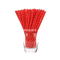 China 6*197mm biodegradable and compo stable paper drinking straws supplier
