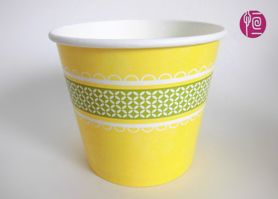 China Custom Logo Printed 23 Ounce Flower Paper Pot  3 Color For Choosing supplier