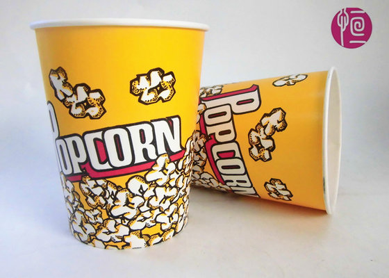 China 32oz Single Wall Double PE Disposable Popcorn Buckets / Flexo Print supplier
