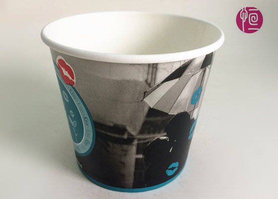 China 12oz Eco Friendly Paper Water Bucket By Flexo Print For Flower / Plant supplier