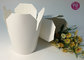 26oz Plain White Double PE Take Away Paper Box For Snack / Foldable supplier