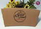 16oz Kraft Paper Coffee Cup Sleeve With Double Wall / Heat Insulated supplier