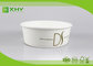 1300ml Nice Upscale Smooth Golden Ink Printing Paper Salad Bowls with Clear Flat Lids supplier
