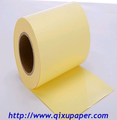 60-120 GSM yellow siliconized release paper jumbo roll manufacturer