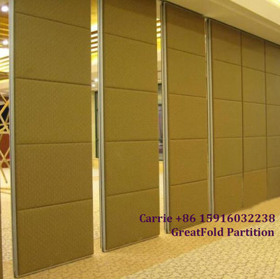 China Wooden panel movable folding partition wall for conference room supplier