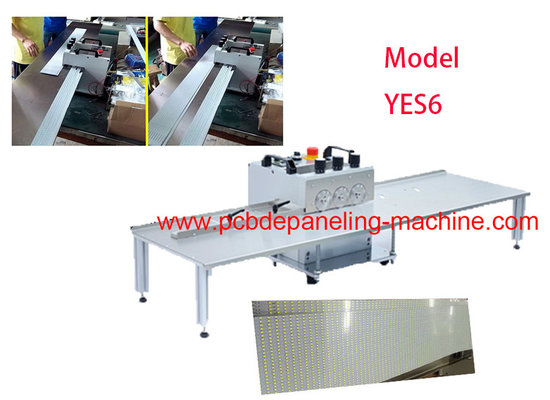 China Six Blades LED Tube PCB Separator machine With 1.2m Platform Table supplier