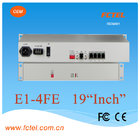 China 75ohm rj45 4e1 to 1-4*Fe Protocol Media Converter company