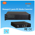 China FCTEL Managed 2 Ports 10/100M Ethernet NMS Fiber Media Converter RJ45 POE Transceiver manufacturer