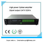 China fiber optical amplifier 2U rack  32 port  output CATV EDFA  19dBm each port output power company