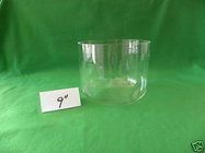 Clear transparent QuartzCrystal Singing Bowls with mallet and o ring