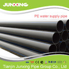 PE100 water supply black hdpe pipe for water with blue line 200mm