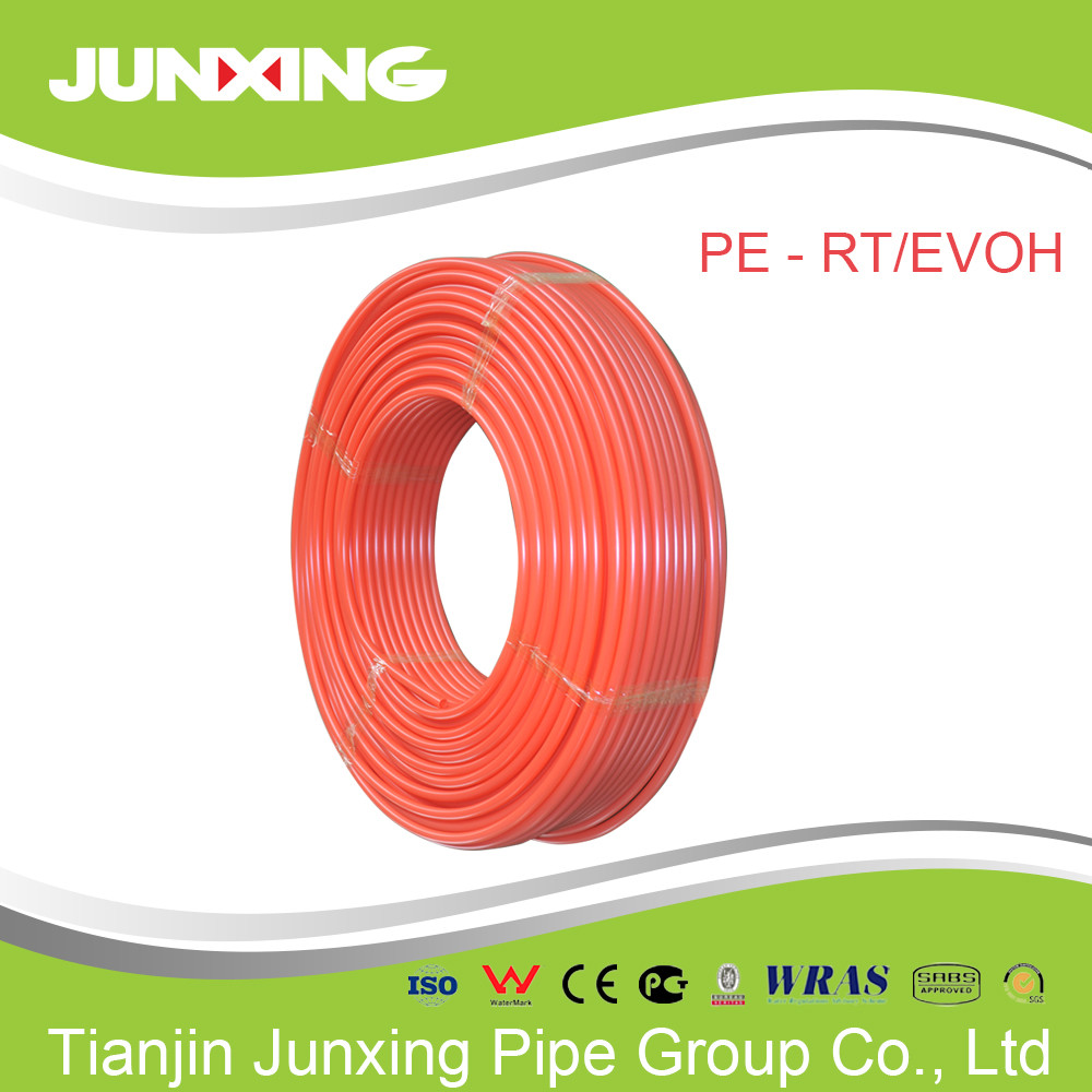 32mm pe-rt/evoh floor heating pipine from Junxing with red color