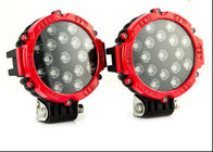12V 24V Round work light 51W 6000k Auto led work light Black Yellow Red LED Driving Lamp For Car Offoad JEEP