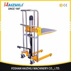 Multi function light weight 400kg 800lb 1500mm hydraulic manual stacker with price