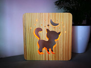 Blank Wooden Laser Engrave Pet Aftercare Tribute Memorial LED Light Candle Dog and Paws, MOQ 1 PC