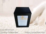 Gloss Black MDF Wooden Pet Cremation Ashes Remains Container Urns for Small Pets, Small Order, Blank Engravable.