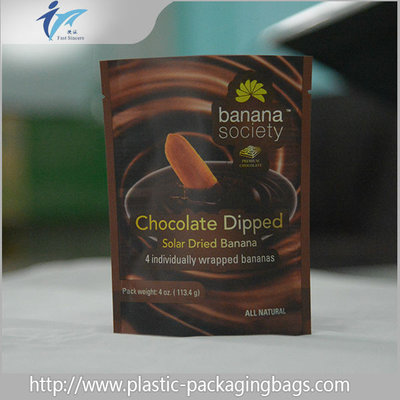 China Custom Self Seal Food Zipper Plastic Coffee Bags With Gravure Printing supplier