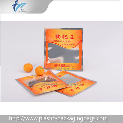 China 100G Customized Logo Printing Vacuum Seal Food Bags With Tear Notch supplier