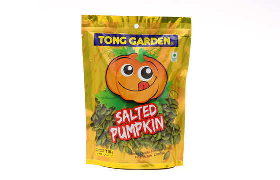 China Customize Laminated Plastic Stand Up Bag For Pumpkin Snacks supplier