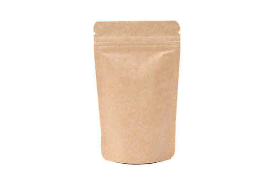China Kraft Paper Plastic Zipper Packaging Bags For Tea / Coffee supplier