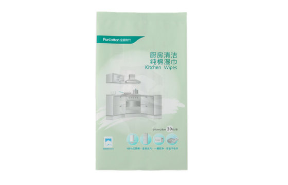 China Kitchen Wet Wipes Packaging Heat Seal With Gravure Printing supplier