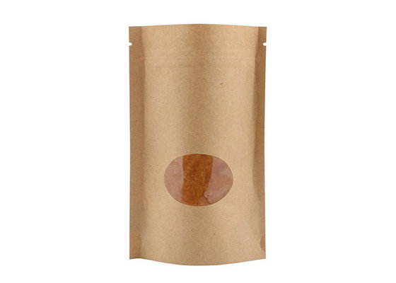 China Kraft Paper  Stand Up Pouch Zipper Dried Food Coffee Packaging Bag supplier