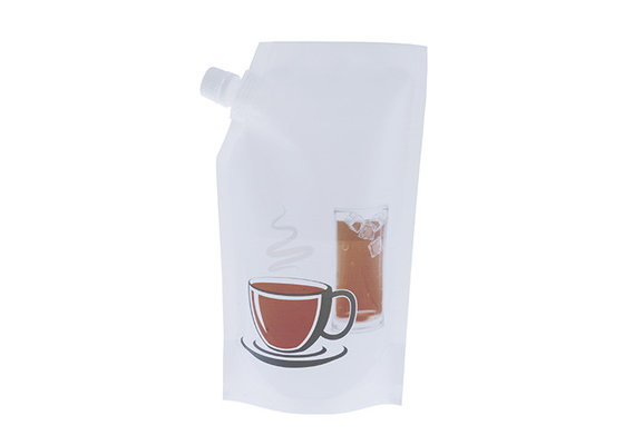 China Biodegradable Plastic Stand Up Drink Beverage Pouch With Straw supplier