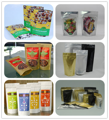 China PET / PE Transparent Disposable  Plastic Bags Stand up for Candy supplier