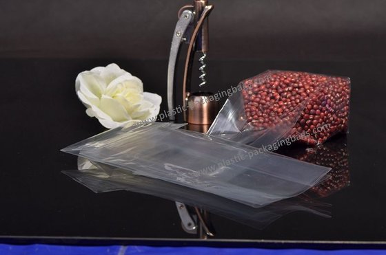 China OPP Plastic Square Bottom Cellophane Bags Transparent with Side Gusset supplier