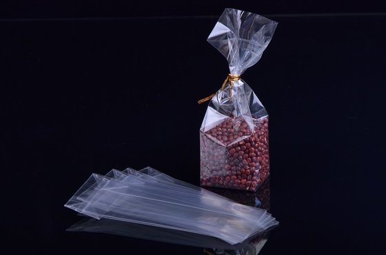 China Custom Made Cookies Square Bottom Cellophane Bags Small Plastic 40 micron supplier