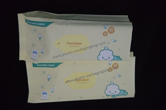 China Customized Side Gusset Baby Diaper Packaging BagsPET / PE Gravure Printing supplier
