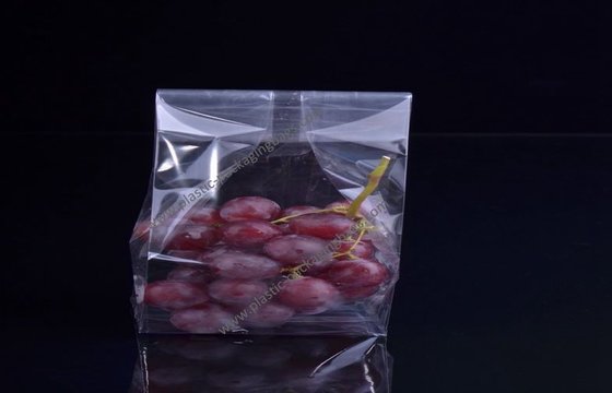 China Side Gusset OPP Cello Bag Square Bottom Recyclable for Packing Grape supplier