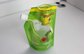 Stand Up Plastic Juice Spout Pouches Customized Green supplier