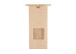 Flat Bottom Brown Kraft Paper Tin Tie Foil Lined Coffee Bag with Valve supplier