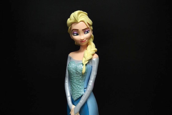 China Disney Frozen Figurines Cartoon Shampoo Bottle 10 Inch For Decoration supplier