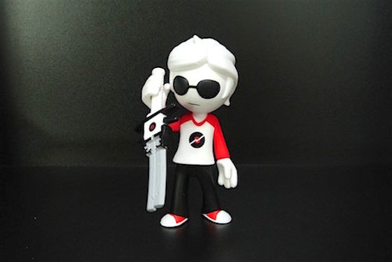 China White Hair Dave Anime Action Figures , Plastic Action Figures Customized Color supplier