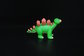 Small Green Vinyl Mini Dinosaurs , Mini Dinosaur Figures PVC Material supplier