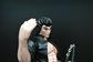 Famous Kufu Star Bruce Lee Action Figure 90 Degree PVC For Collection supplier