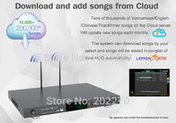 New android HD karaoke jukebox home ktv system with vietnamese songs cloud ,build in Mic-Echo-in