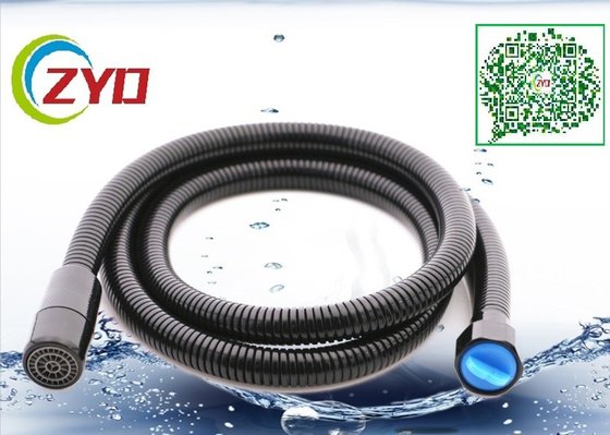 China Black Color Painting Toilet Bathroom Shower Hose With Wall Bracket And 1/2&quot;-3/4&quot; Converted Screw supplier