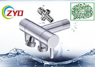 2WAY T-adapter  Brass Nickle Brushed Handheld Water Flow Adjustable Shower Faucet Water diverter  or Water Seperater