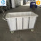 400L  Rotomolded 400litre commercial bulk material industrial trolley cart trucks with wheels for transfer