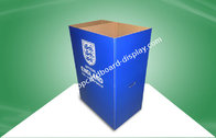 Blue Matt Finish Custom Dump Bin Display For Promoting Many Kind Of Footballs Products