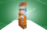 Eye - Catching Durable Cardboard Display Stands With Four Shelf With Gloss Lamination