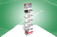Strong Standing One Face Cardboard Display Racks With Eight Trays For Shoes