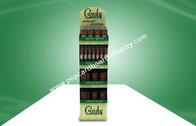 Customized POP Cardboard Display Stands With Four Shelves For Candy Products