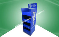 Strong Big Blue Four Shelf POS Cardboard Displays For Promotong Sporting Products