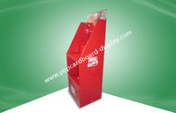 Red Pop Counter Displays Cardboard Product Displays With Plastic Hooks