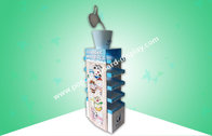 Five - Shelf Custom Cardboard Display Stands Large Space With Glossy PP Lamination