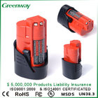 Red Cordless power tool battery replacement for Milwaukee C12B power tools 2401-20